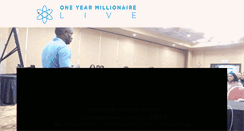 Desktop Screenshot of oneyearmillionairelive.com